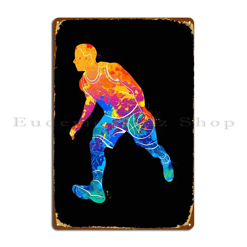 

Силуэт баскетбольный металлический знак кинотеатр дизайнерская винтажная кухня живопись оловянный знак плакат