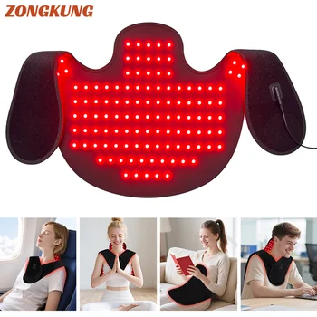 NEW 145LEDs Red Light Therapy Shawl 660nm&850nm for Neck and Shoulder Infrared Light Therapy for Body at Indoor Pain Relief