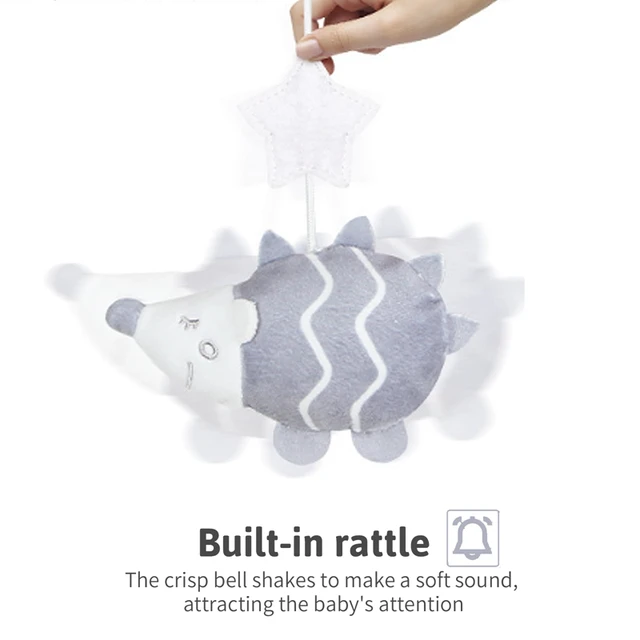 Let's make Baby Bed Bell Nordic Style Cartoon Animal Mobile Rattles Toy 0-12 Months Carousel Crib Holder Accessories For Newborn 2