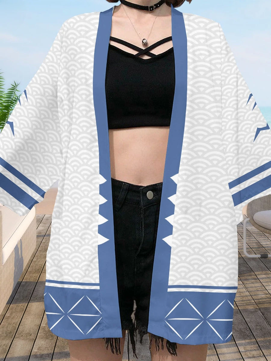 King Of Curses Sukuna Kimono Kimono Cape Loose Three-quarter Sleeve Cardigan Robe Haori