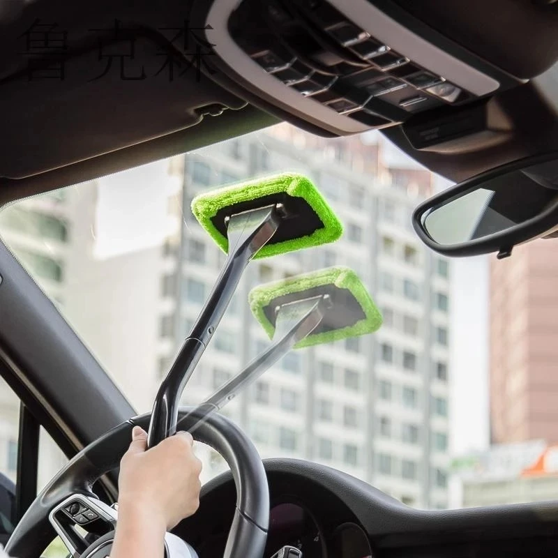 

Car Brush Kit Window Cleaner Detailing Long Handle Cleaning Tools Windshield Wiper Microfiber Brush with Auto Accessories