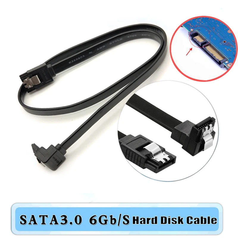 

SATA кабель 3,0 для жесткого диска SSD HDD Sata 3 прямой прямоугольный кабель для материнской платы Asus MSI Gigabyte высокоскоростной кабель