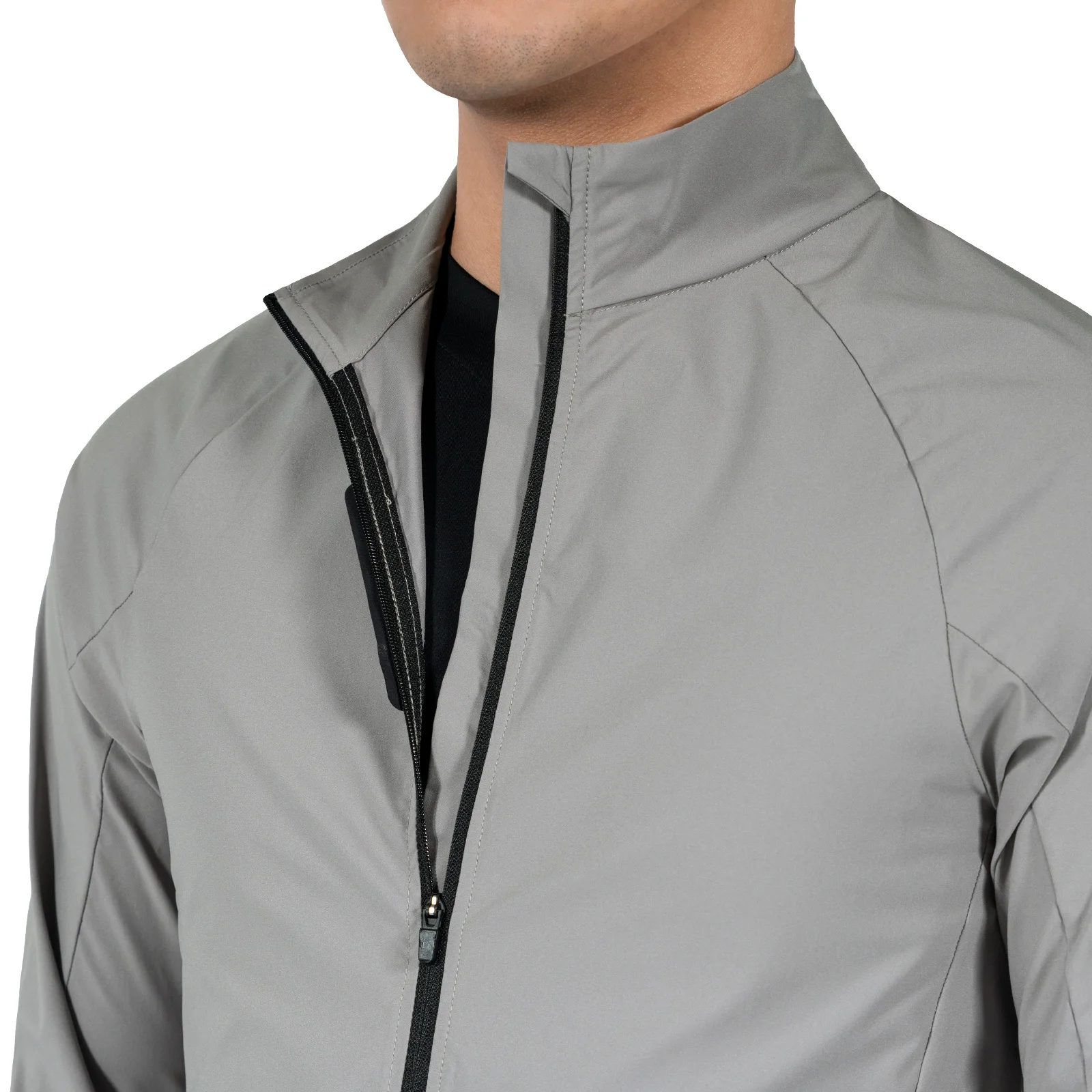 Radfahrer-Windjacke Unisex Winddicht Packbar Leichtgewicht für Rennradfahren, in Tasche Verstaubar Herren Fahrradausrüstung – Detail 7