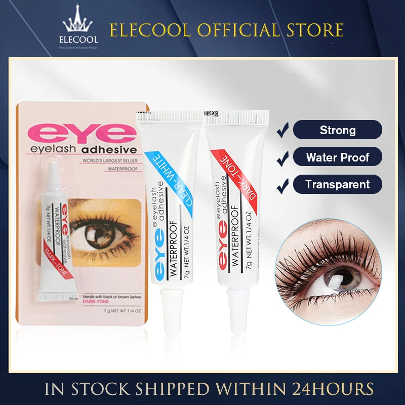 Adesivo Per Colla Per Ciglia Forte Adesivo Per Ciglia Impermeabile Scuro/Trasparente Eye Muslimwaterproof Fast Dry Cluster Fai Da Te