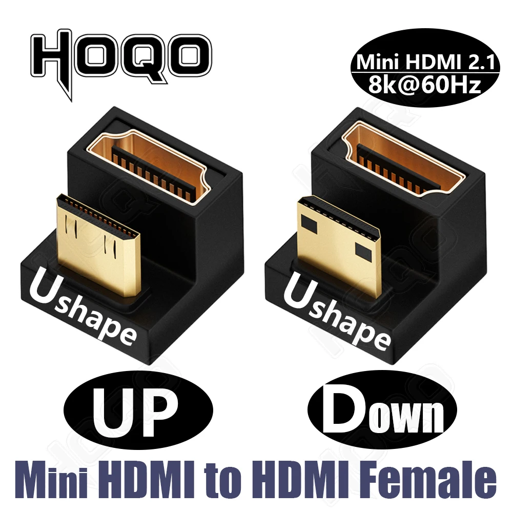 Adattatore USB C ad Angolo di 180 Gradi, Adattatore USB C 3.1 Maschio a Femmina a Forma di U, Adattatore ad Angolo di Tipo C Compatibile per Samsung, MacBook e altro