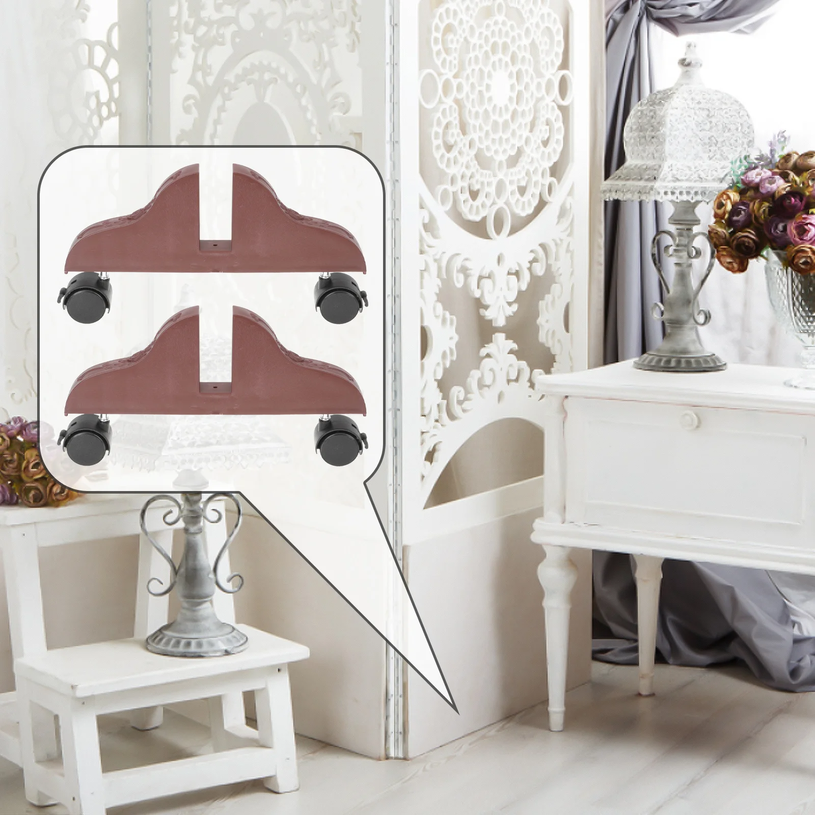 Screen Divider Stands Mobile Base Room Partition Support Brackets Screen Panel Feet
