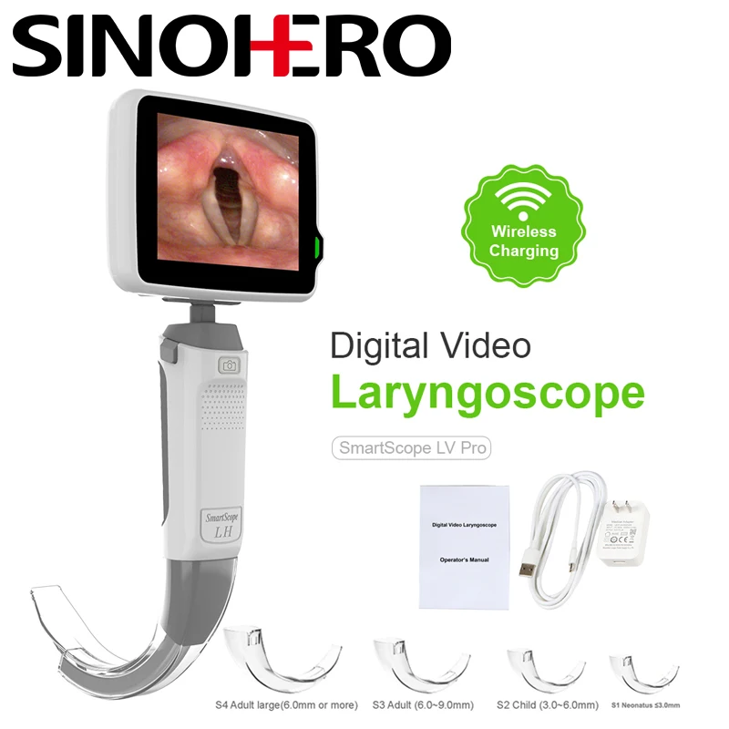 Digital Video Laryngoscope Set or Carry Box Accessories Hospital Clinic
