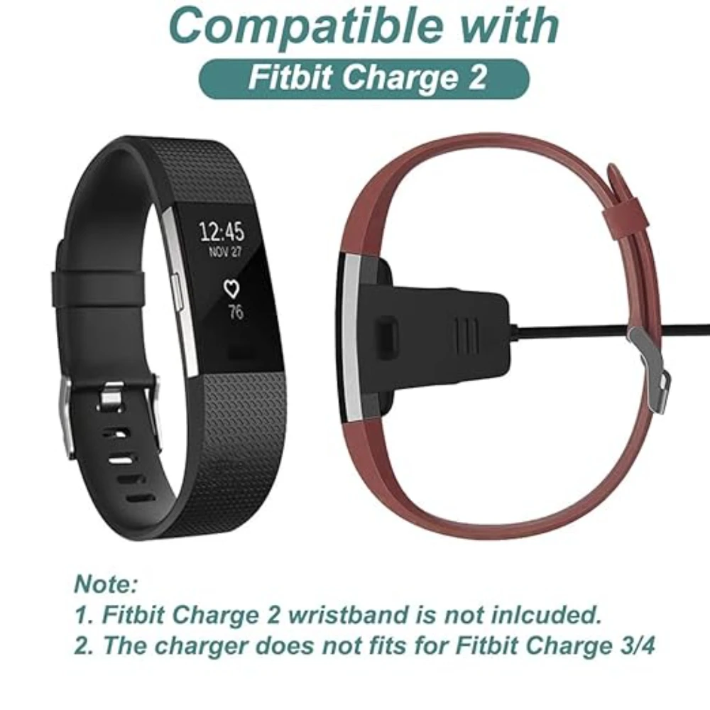 Fitbit Charge 3 USB Smartwatch Charging Cable – 3.3ft Replacement Charger