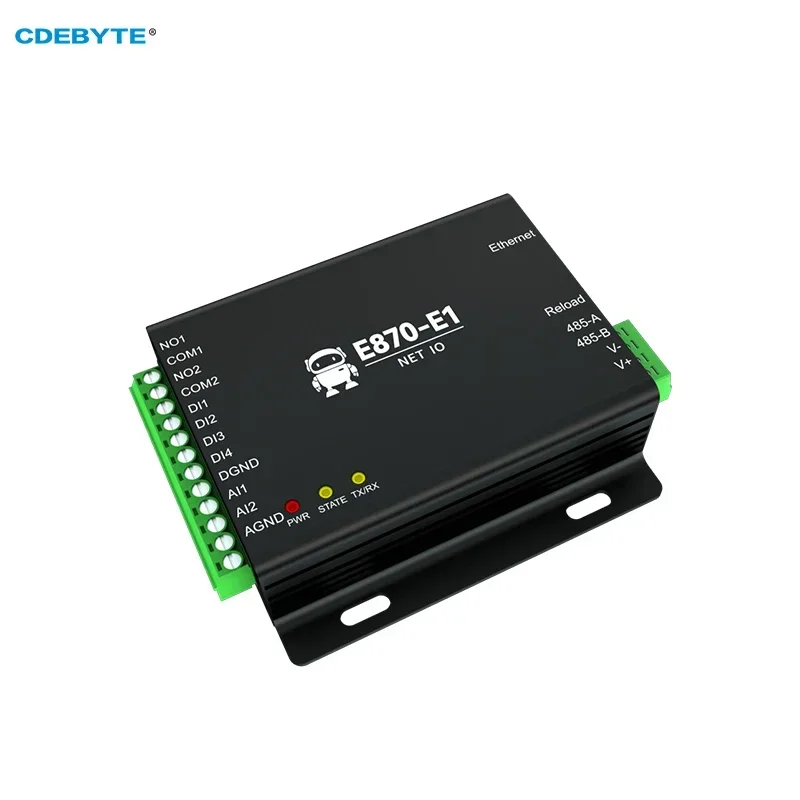 Edge Acquisition Gateway IO 컨트롤러 이더넷 RS485 4DI + 2DO + 2AI CDEBYTE E870-E1 TCP/UDP/MQTT 프로토콜 Modbus DC 8  28V