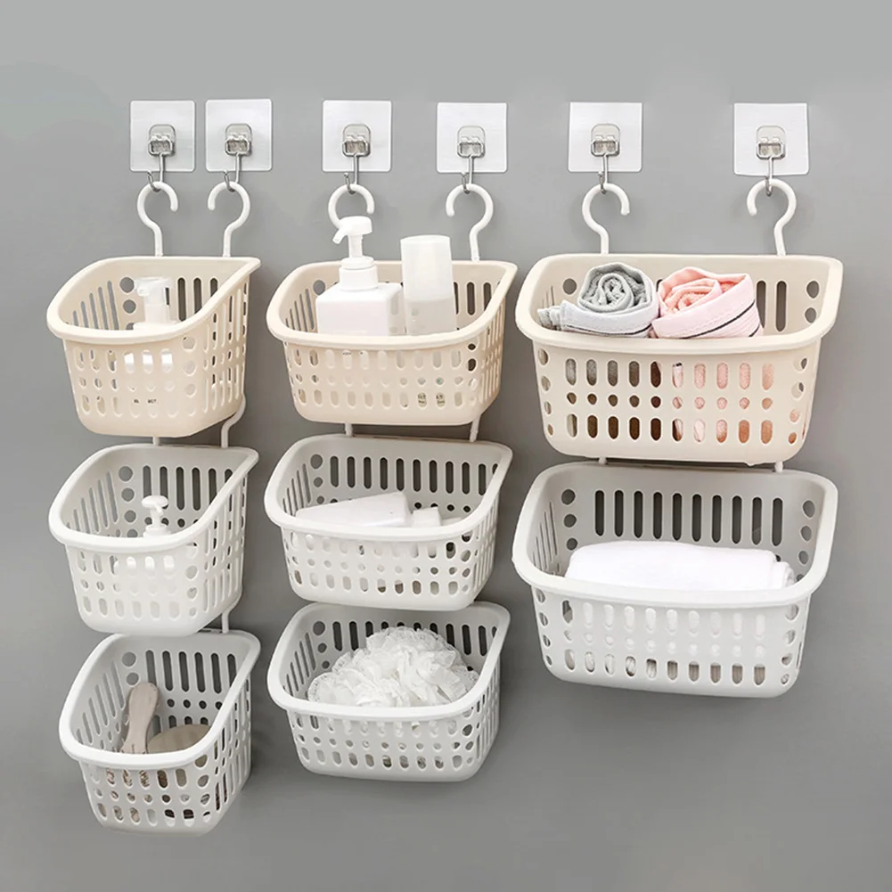 Hanging Storage Basket Bathroom Hanging Basket Toilet Plastic Storage
