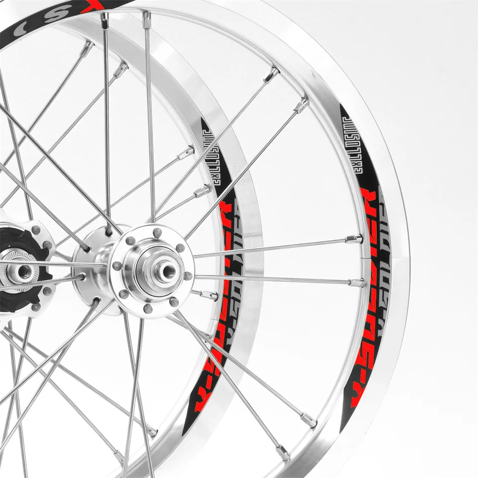 14インチ ディスクブレーキ用ホイール 前後セット ミニベロ 14インチ