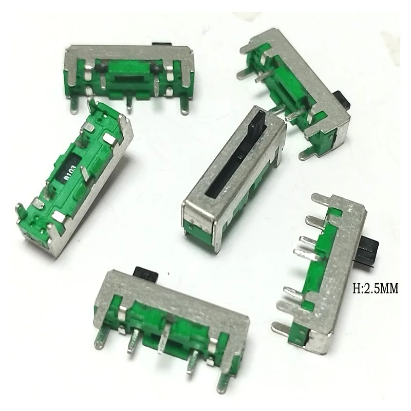 5PC 2.5H FS18 small straight sliding potentiometer B10K single sliding potentiometer dimming volume electronic instrument switch