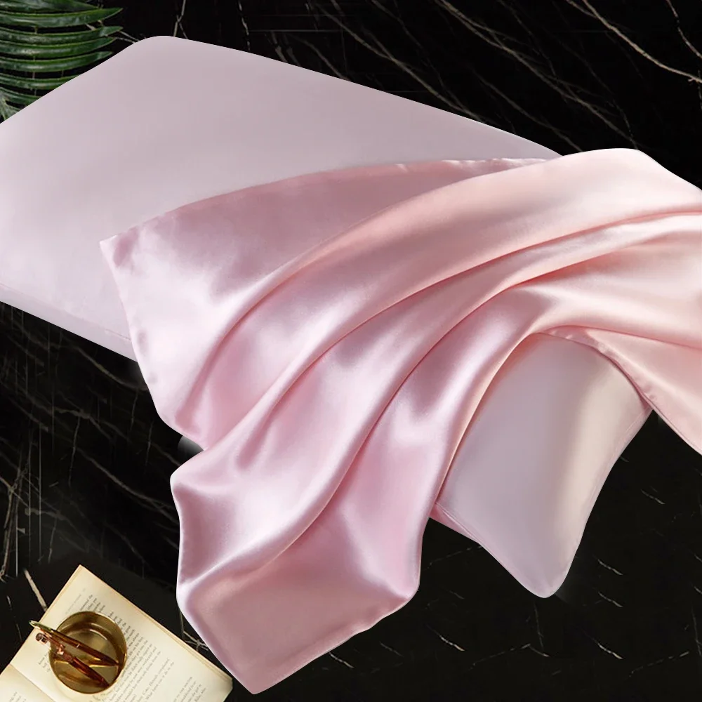 Luxurious Double-Sided Pure Silk Pillowcase with Hidden Zipper – Premium Mulberry Silk for Healthy Skin and Restful Sleep