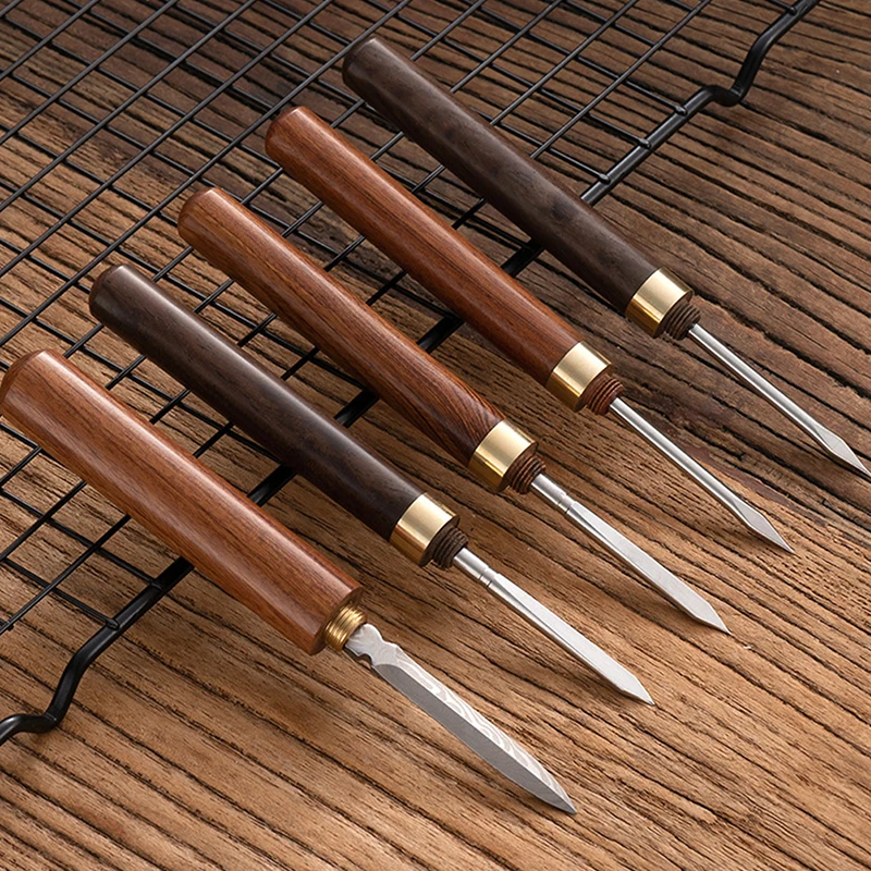 Tea Knife tea needle set Sandalwood with Wood Handle for Puer Tea