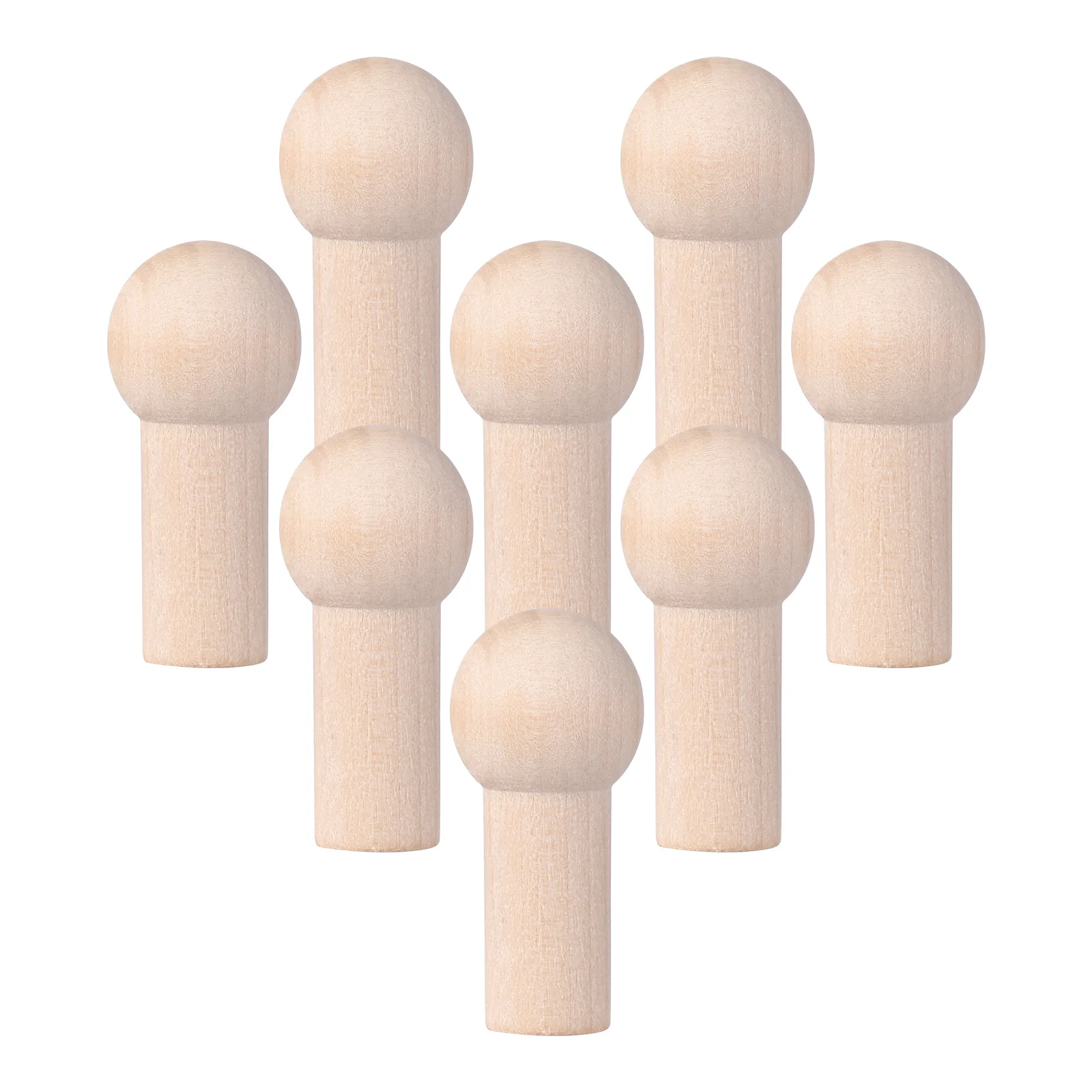 

Unfinished Wooden Pegs Simple Doll Pegs With Screw Nut Hook Accessories Wood Cloth Wall Hangers For Clothes Bags