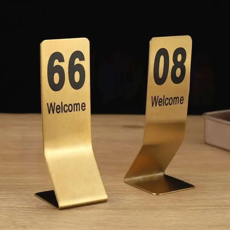 1pcs Metal Wedding Table Numbers Stand 1-100 Optional Banquet Restaurant Party Decorate Place Card Holder Stand