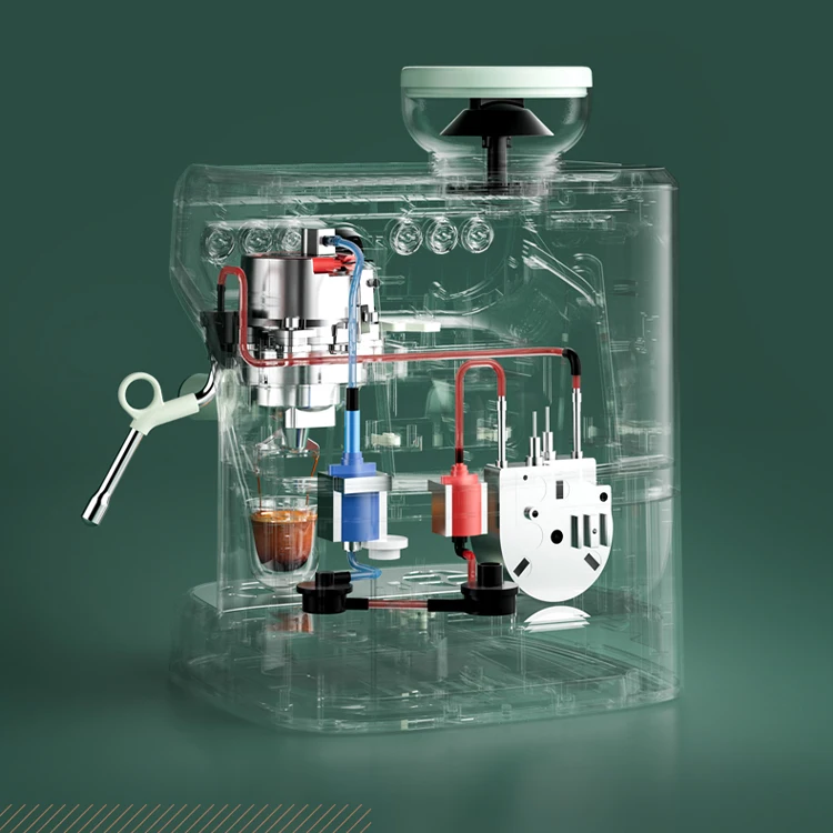 Description Picture 4 of itemEspresso Machine With Grinder, Professional Espresso Maker With Milk Frother Steam Wand, Barista Latte Machine