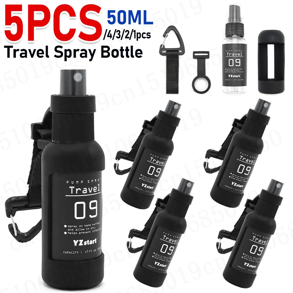 Perfume bottle 50ml Portable Pump Refillable Spray Bottle Outdoor Camping Atomizer Refillable Alcohol Mini Bottle Travel perfume atomizer refillable bottles perfume spray bottle