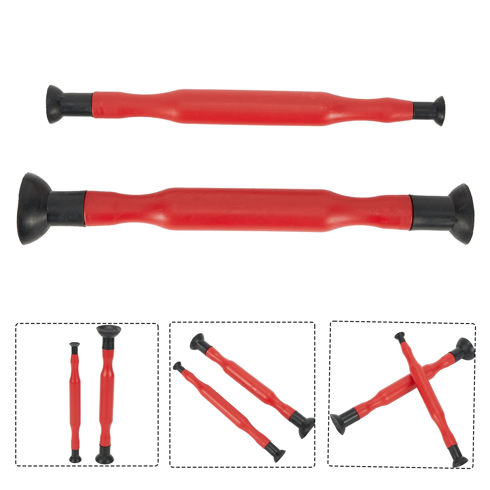 Valve Lapping Grinding Stick with Suction Cups, 2pc Set, Easy to Use for Small and Large Vehicles, Resistant to Grease