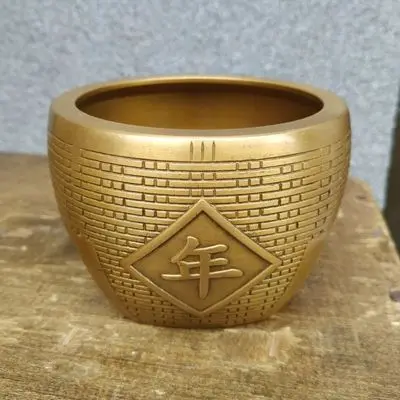 

Exquisite Imitation of Ancient Brass Copper Cylinder Ornament
