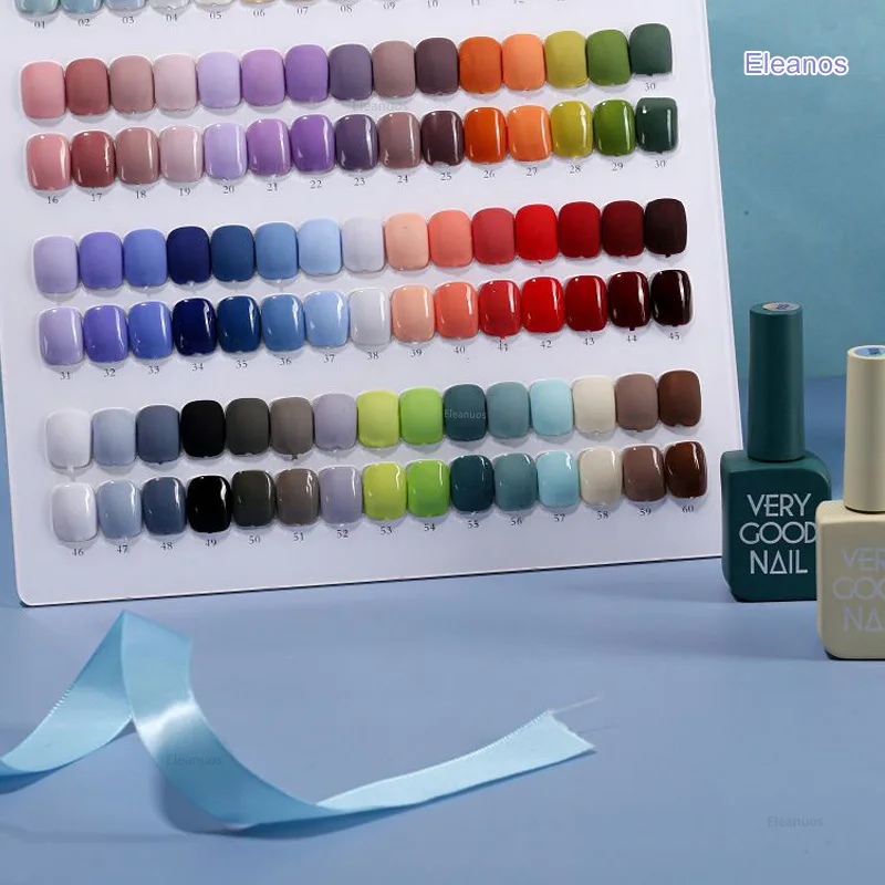 Eleanos 60 colori Set di smalti gel senza TPO Kit gel per unghie molto buono con bottiglia diversa per kit per studenti di smalti gel per unghie artistiche - immagine 3