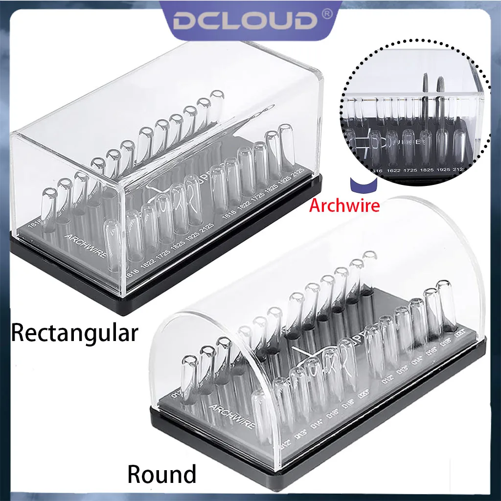 Dental Orthodontic Arch Wire Placement Box Acrylic Organizer Holder