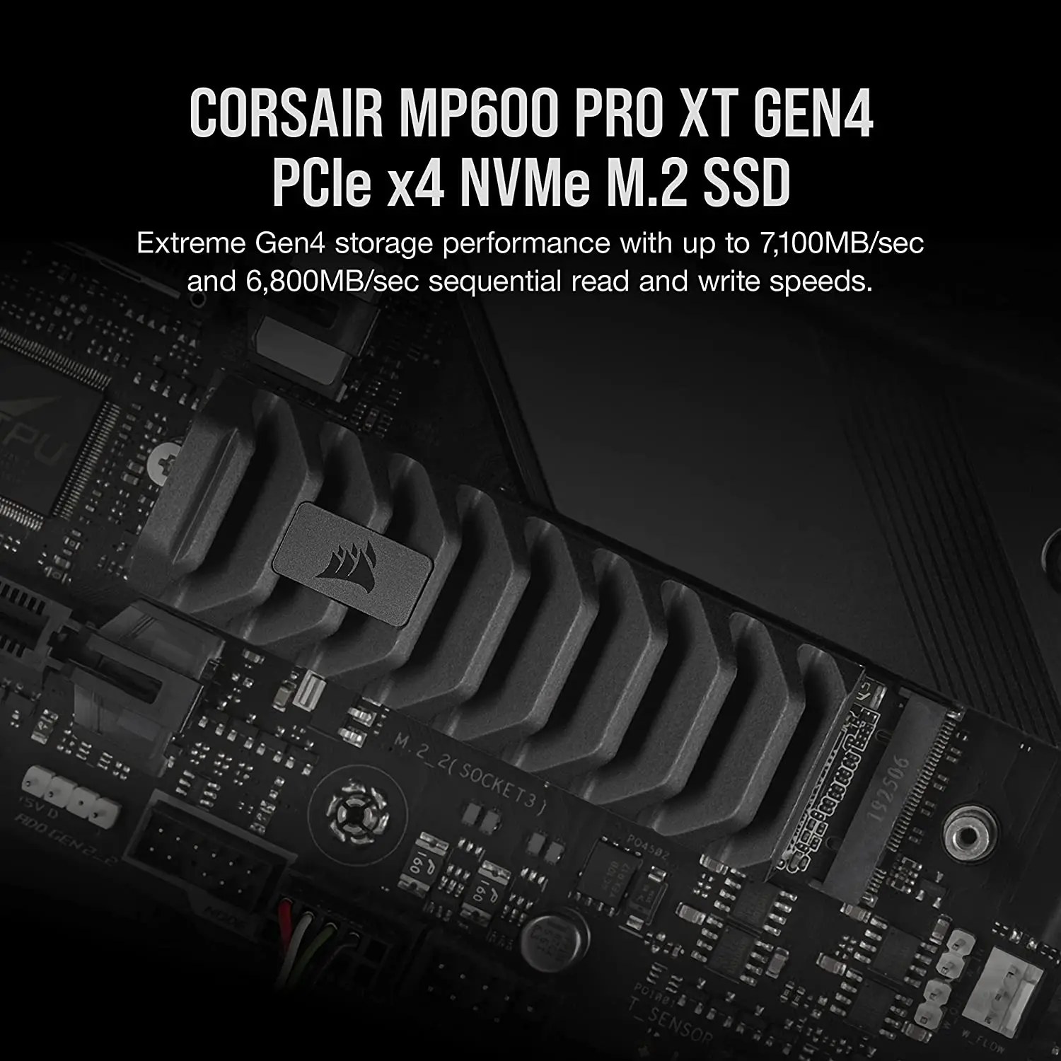 Corsair MP600 PRO LPX 500GB 1TB 2TB 4TB M.2 NVMe PCIe x4 Gen4 SSD Optimized  for PS5 (High-Speed Interface, Compact Form Factor)