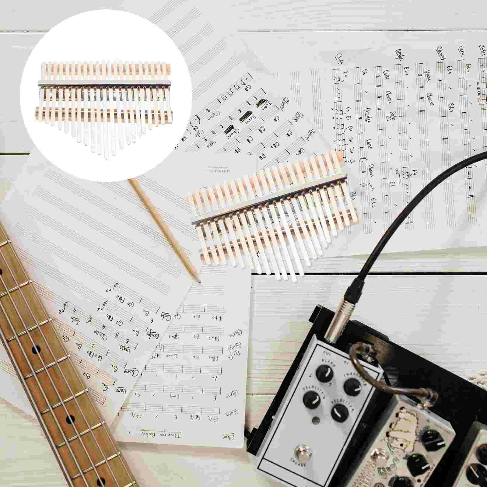 Thumb Piano Accessories DIY Kalimba Kit Supplies Assembly Musical Instrument 17 Tones Parts