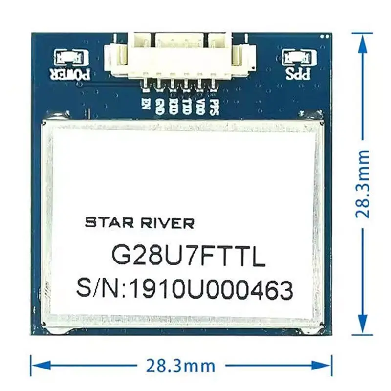 AS95-G28U7FTTL GPS 모듈 안테나가 있는 GPS 모듈 TTL 1-10Hz 제어형 모델 항공기 GPS 모듈