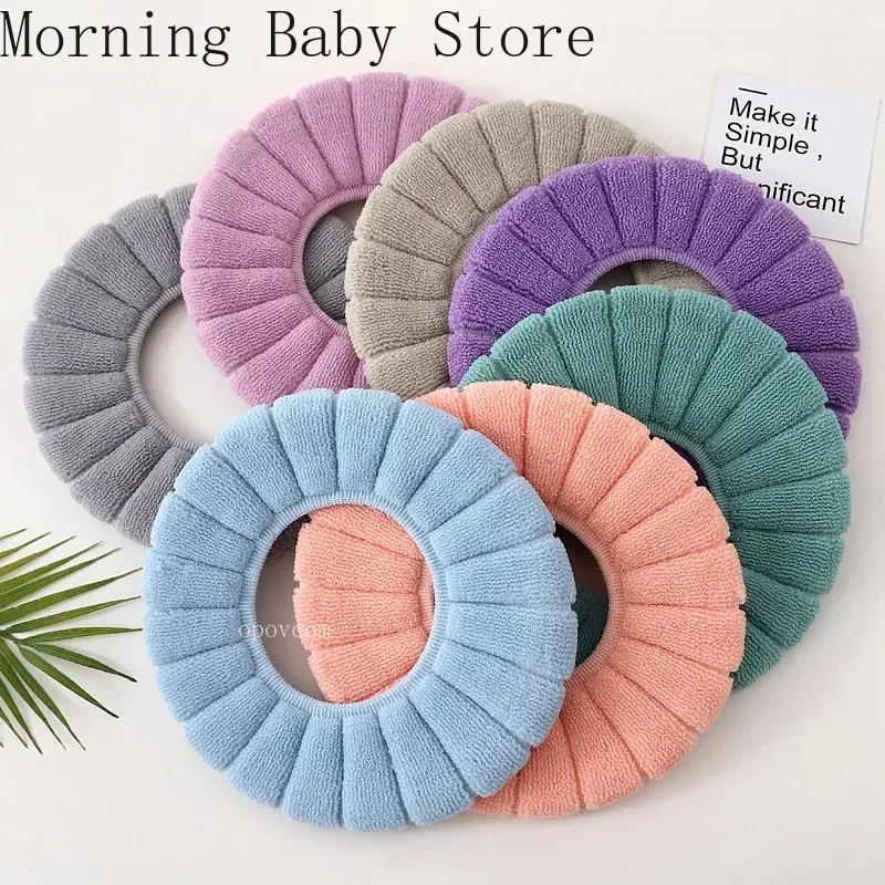 Toilet Seat Cover Toilet Mat Universal Pumpkin Pattern Toilet Seat Cover Warm Washable Knitting O-shape for Children Potty Training