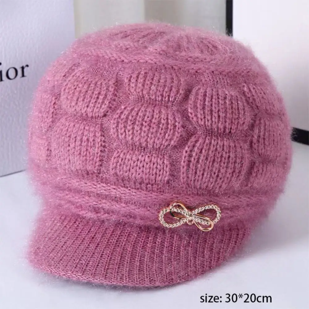 Gifts Thickened Autumn and Winter Knitted Hat Lantern Hat Elasticity Warm Hat Middle-aged and Elderly Warm Brimless Hats