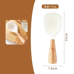 Silicone Non - Stick Heat - Resistant Standable Spatula and Rice Spoon Set (B)