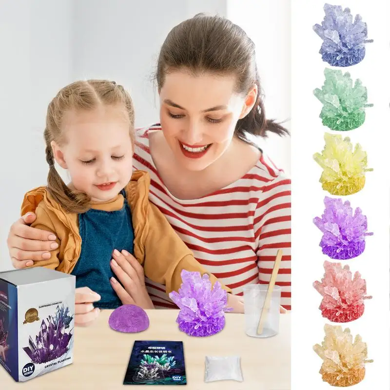 

Crystal Growing Science Kit Crystal Planting DIY Scientific Experiment Set Fun, Parent-child Communication On Chemicals Lab Toys