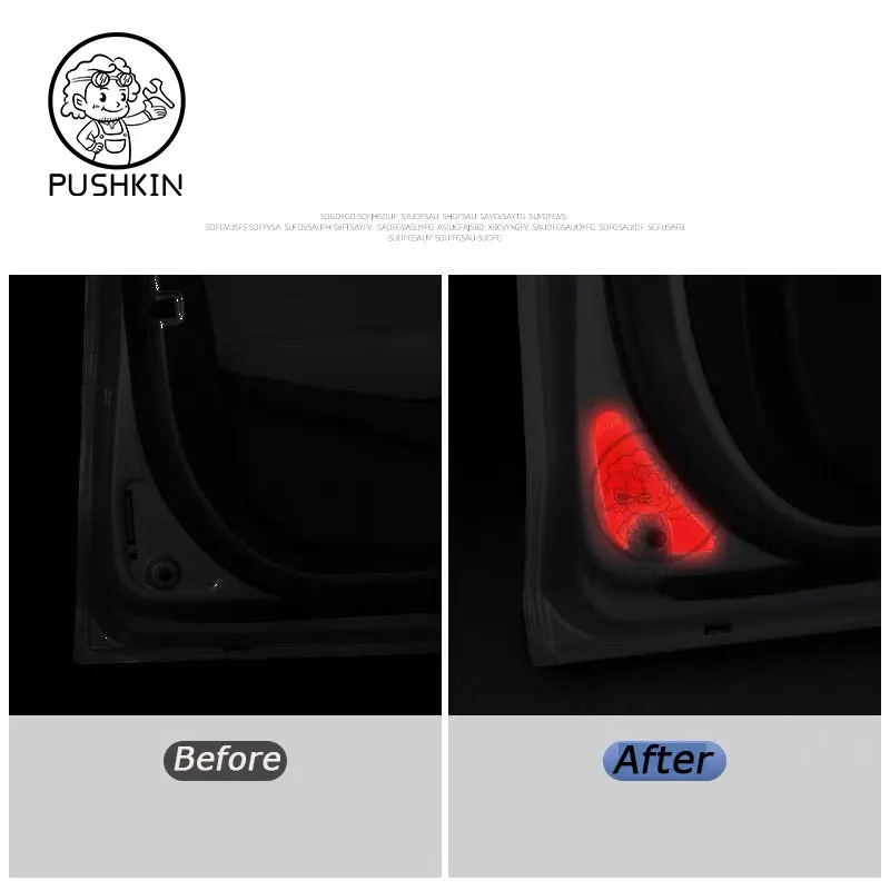 For BYD Seal ATTO 4 2022 2023 car interior parts Anti rear collision warning sticker for front bumper of door accessories