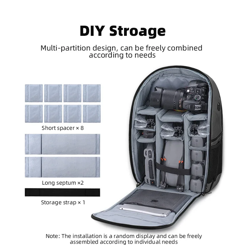 Drone accessories backpack storage bag for DJI Air 3/Air 3S/Avata 2 body remote control portable carry case