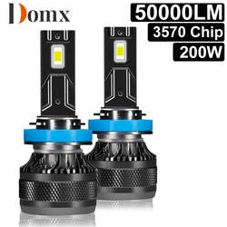 High-Performance LED Headlight and Fog Light Bulbs - 200W 50000LM, 6000K Brightness, 12V - H4 (6000K Cold White)