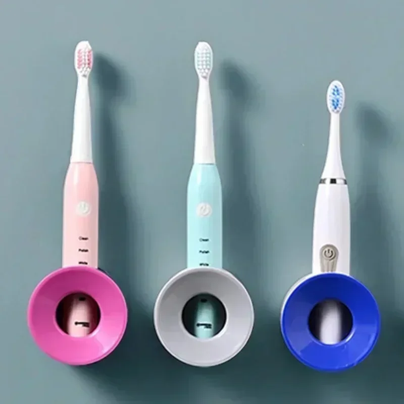 Bathroom Toothbrush Holder Wall Mount Bathroom Organizer Double Single Hole Self Adhesive Tooth Brush Accessories Space Saving