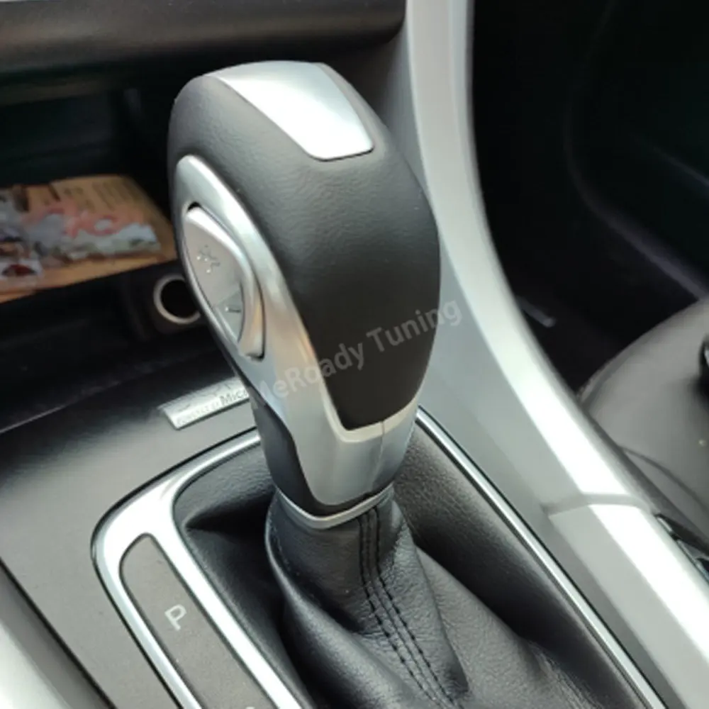 Leather Gear Shift Knob Handle Head For Ford Fiesta Kuga Escape Mondeo