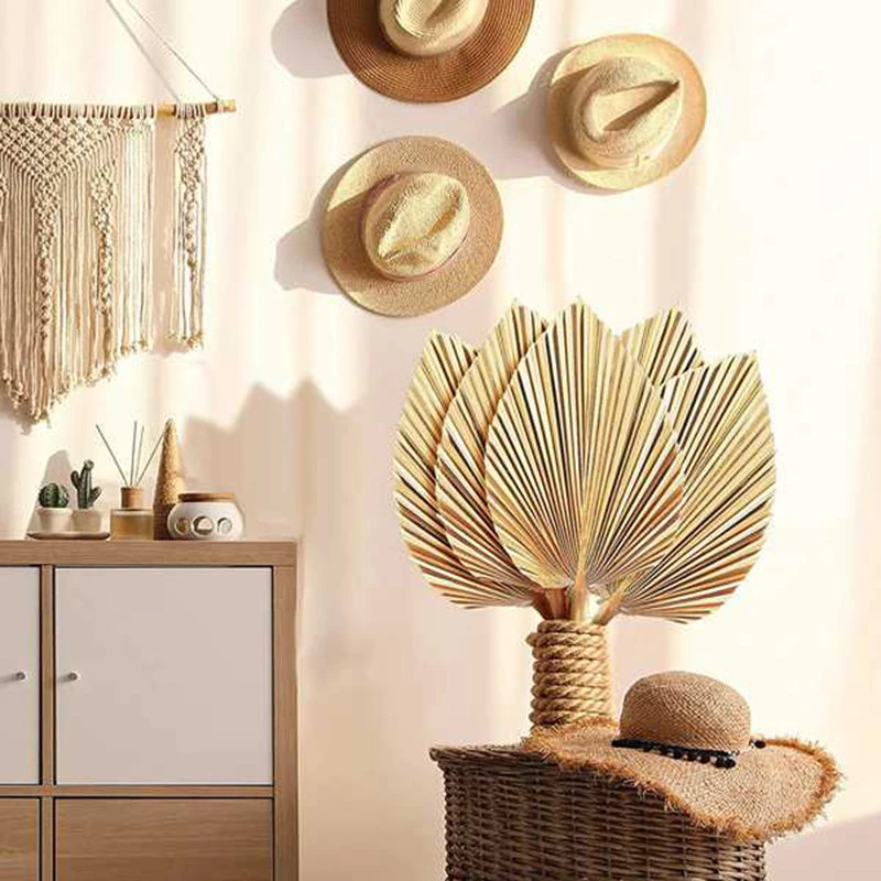 Dried Palm Leaves Room Decor,5 Pieces 18Inch H X 10Inch W,dried palm leaves