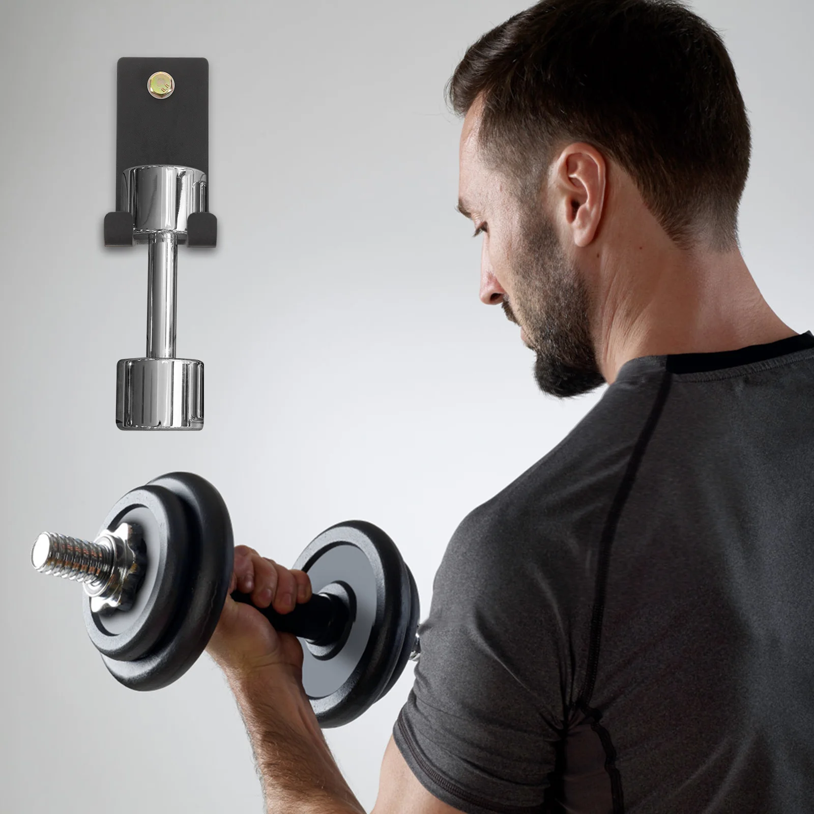 Barbell Storage Rack Gym Dumbbell Rod Holder Hanger Pole Fitness Accessories Stand Steel Accessory Wall Mounted Shelves dumbbell rack,fitness equipment storage rack
