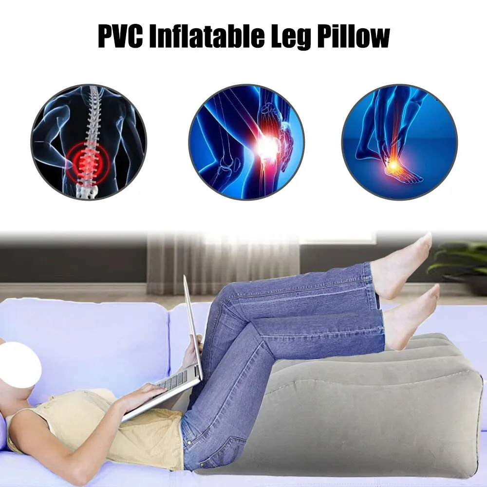 Description Picture 5 of itemWedge Pillow Knee Cushion Foot Pillow Elevation Leg Pillows For Travel Camping Sleeping Portable Inflatable Leg Pillow PVC