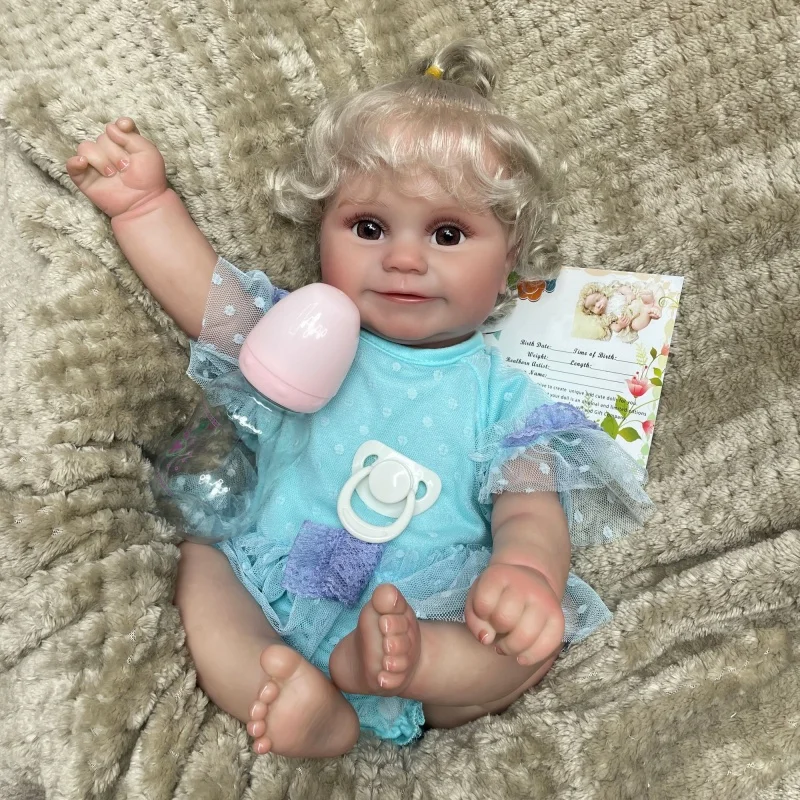 Nieuwe 24 Inch Lottie Reborn Baby Peuter Pop Pasgeboren Prinses Meisje Nieuwe 24 Inch Lottie Reborn Baby Peuter Pop Pasgeboren Prinses Meisje