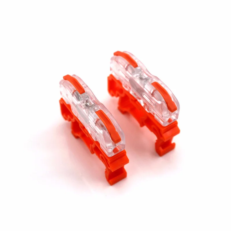 Wire Connector 222-412 2 Pin Splicing Terminal Blocks Led Strip Lighting Electric Quick Connectors Mini Conductor Rail Conector