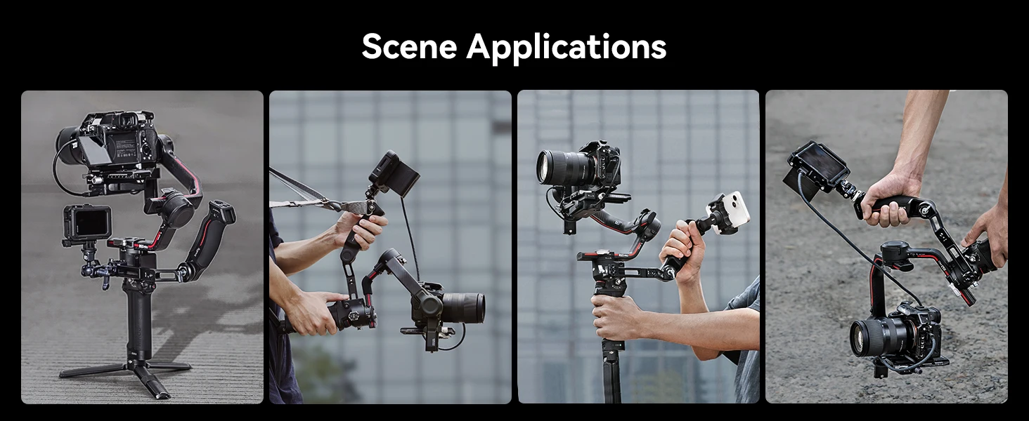 Sling Dual Handgrip /Monitor Mount/NATO Clamp Accessory for DJI RS 4 Mini / RS3/
