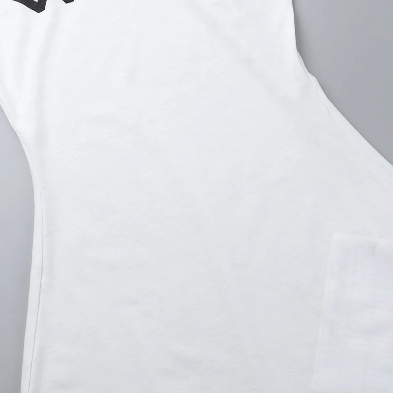 Mono de una pieza blanco con estampado de letras para mujer, mono sin mangas, mono corto ajustado, ropa de verano