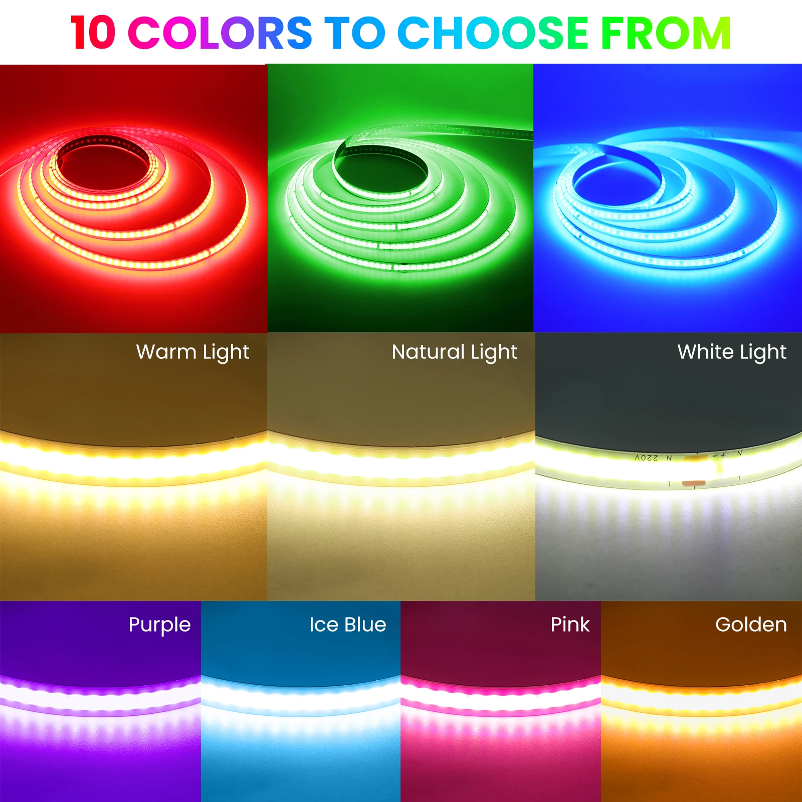 Vibrant Flexible LED Ribbon Light - Multi-Color Options