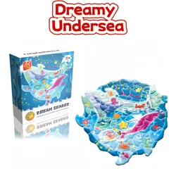 Vibrant Animal Puzzle Collection - Educational Brain Teaser Gift (Dreamy Underwater)