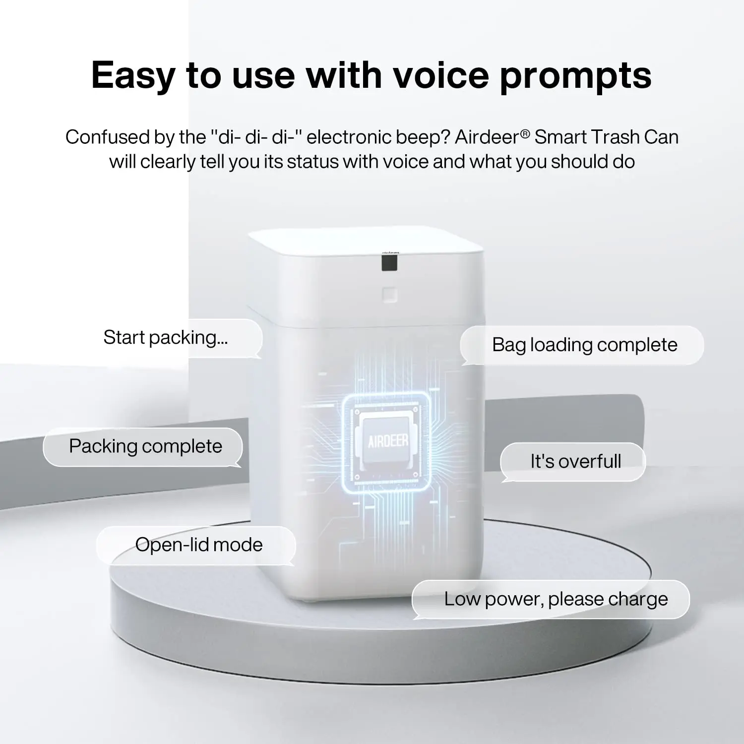Trash Can, 4 Gallon Self Sealing and Self-Changing Smart Trash Can, Motion Sensor, Touchless Garbage can with lid for Kitchen