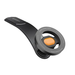 MagSafe Car Mount Detachable, Bendable Aluminum Arm Magnetic Phone Holder (Orange)