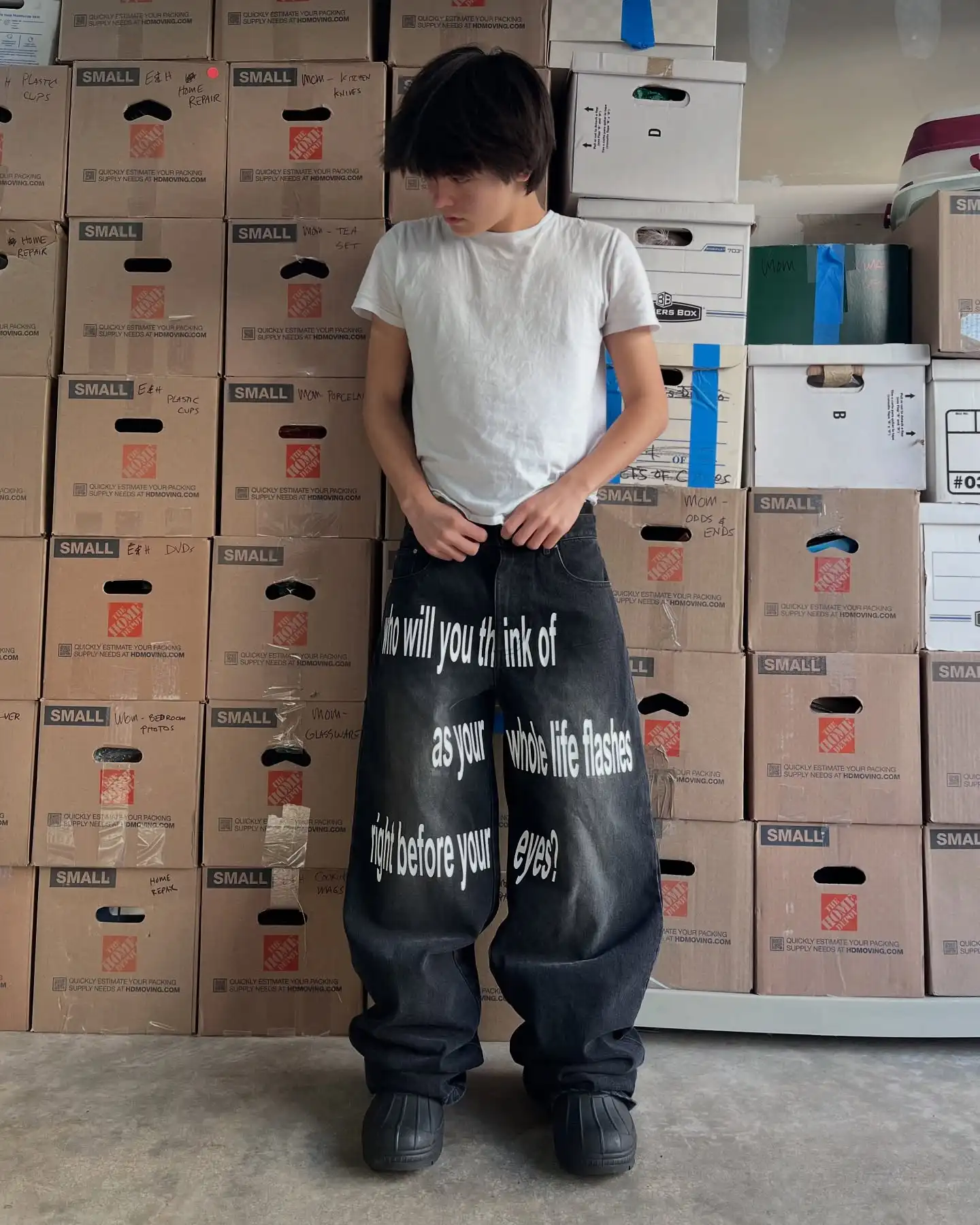 00s y2k FINAL HOME gimic pants punk パンツ USED】00'S FACTION DENIM GIMMICK PANTS | KONBINI